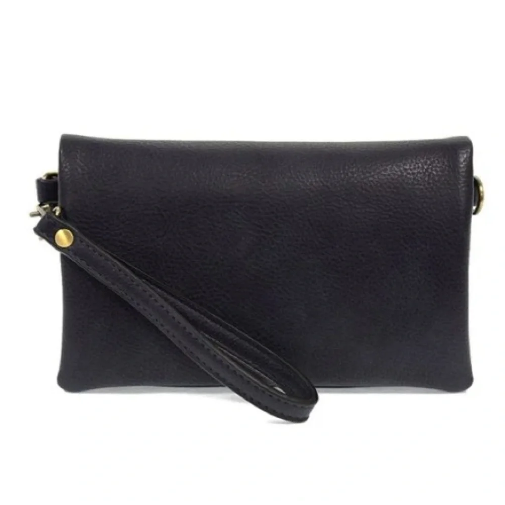 NWOT Joy Susan Kate Wristlet/Clutch/WalletIn In Black Made Of Vegan Leather